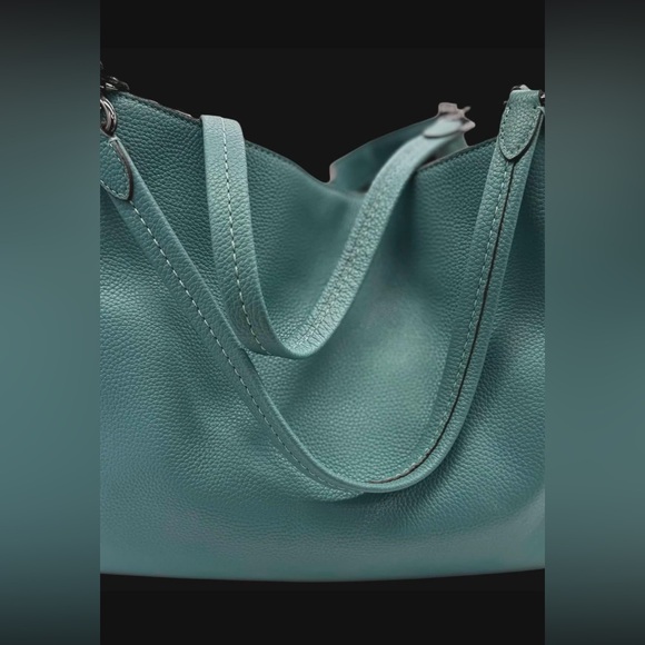 Coach Aqua Blue Shoulder Bag